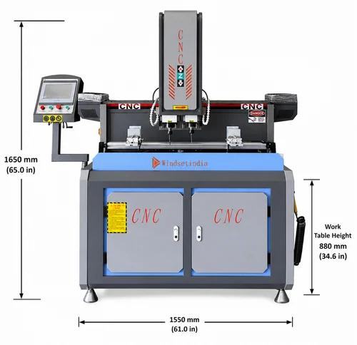 4-Axis CNC Profile Milling Machine for Aluminium & UPVC