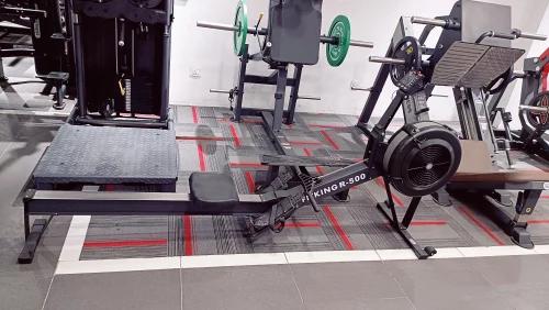Commercial Air Rower Machine with Interactive LCD Console