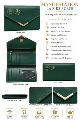 Premium Genuine Leather Manifestation Ladies Handbag