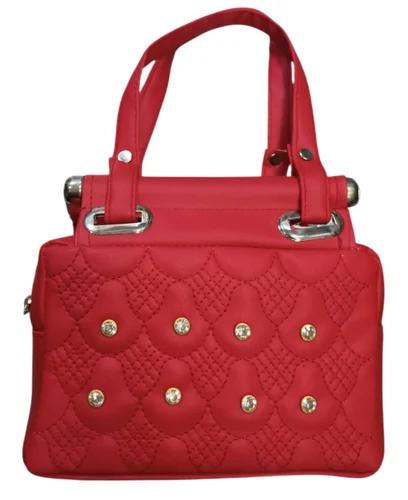 Ergonomic Grip PU Leather Ladies Handle Purse