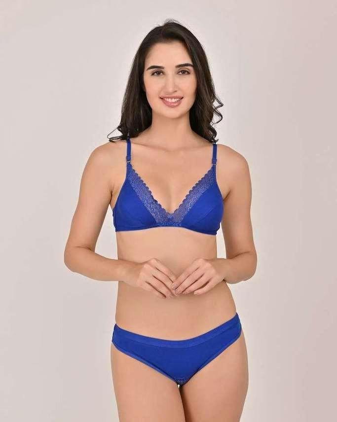 Karisma Satin Trim Padded Plunge Bra