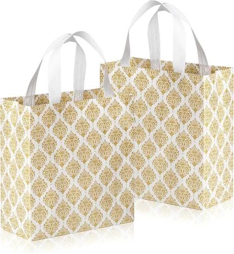 Premium Recycled Kraft Paper Reusable Shopping Bag with Twisted Handles