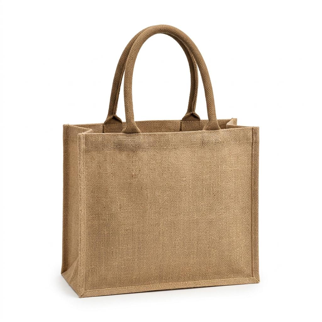 Eco-Friendly Laminated Jute & Burlap Grocery Shopping Bag