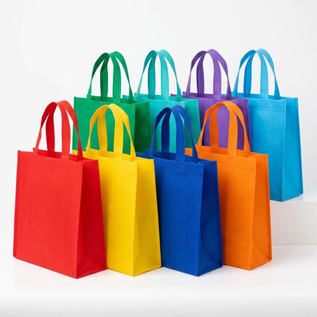 Ultrasonic Sealed Non-Woven D-Cut & W-Cut Shopping Bags (60 - 100 GSM)