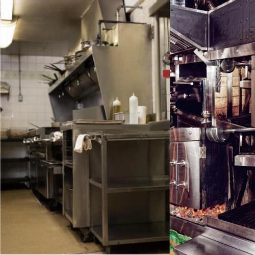 Turnkey Commercial Kitchen Modular Cooking Suite & Exhaust Hood System