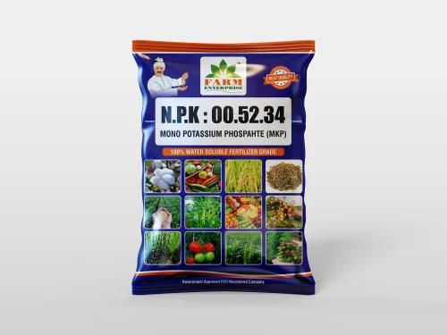 Monopotassium Phosphate NPK 00:52:34 (MKP) 100% Water-Soluble