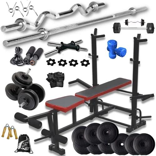 8-in-1 Multi-Position Heavy Duty Adjustable Gym Bench & Combo