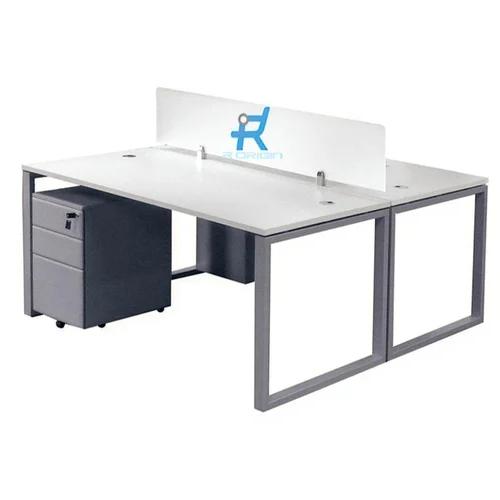 4-Seater Modular Back-to-Back Cluster Office Workstation