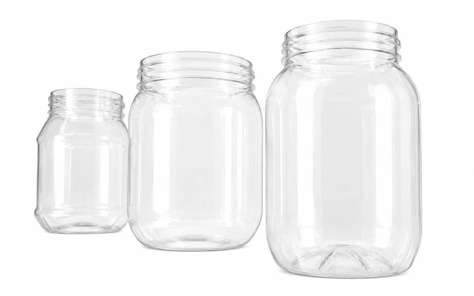 Wide-Mouth Ghee & Honey PET Jars (200ml, 500ml & 1 Liter)